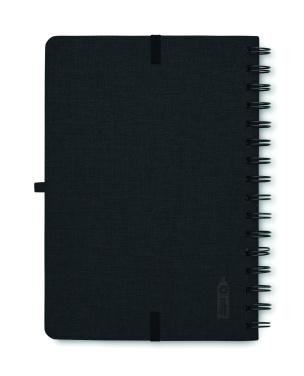 Logo trade business gifts image of: A5 notebook with phone holder